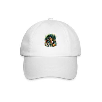 Artenvielfalt braucht Hilfe - Baseballkappe - Weiß/Weiß - Vorne