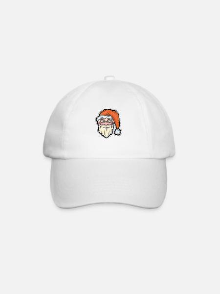 Weihnachtsmann - Baseballkappe - Weiß/Weiß