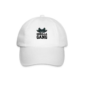 gorilla gang - Baseballkappe - Weiß/Weiß - Vorne