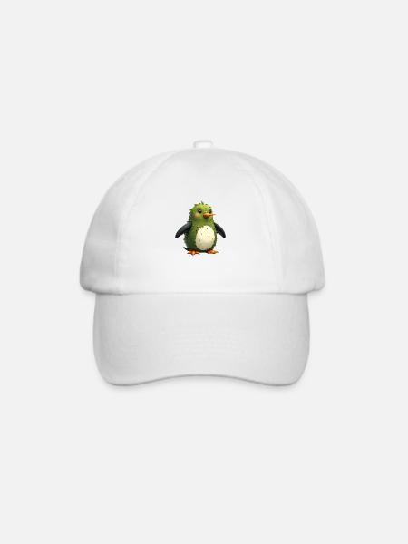 Pesto Pinguin Möchtegern - Baseballkappe - Weiß/Weiß
