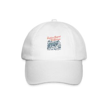 Erkunden Sie hinter dem Horizont - Baseballkappe - Weiß/Weiß - Vorne