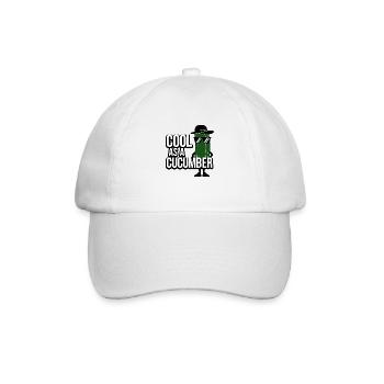 Cool wie eine Gurke - Baseballkappe - Weiß/Weiß - Vorne