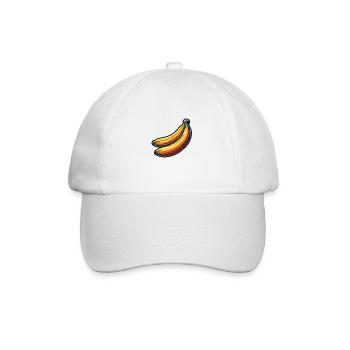 Bananen - Baseballkappe - Weiß/Weiß - Vorne