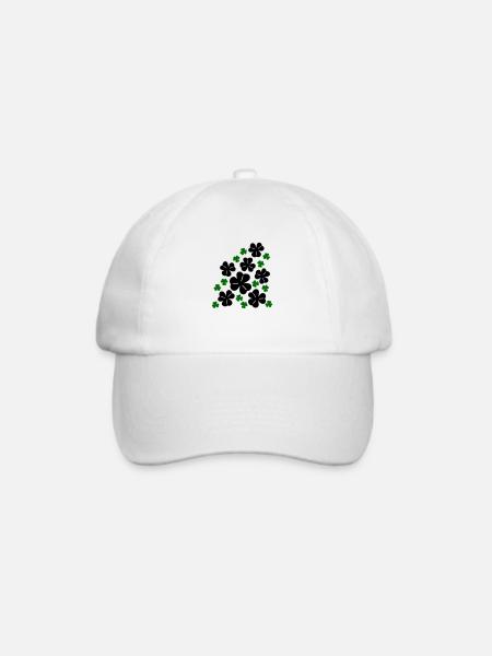 Kleeblätter - Baseballkappe - Weiß/Weiß