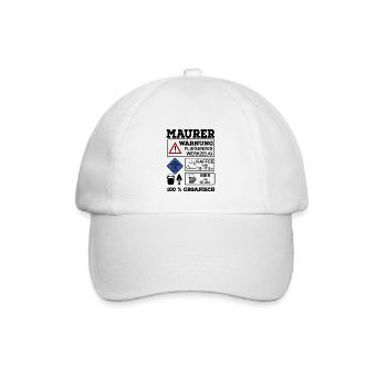 Maurer - Baseballkappe - Weiß/Weiß - Vorne