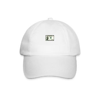 $100 Dollar - Geld Bargeld - Baseballkappe - Weiß/Weiß - Vorne