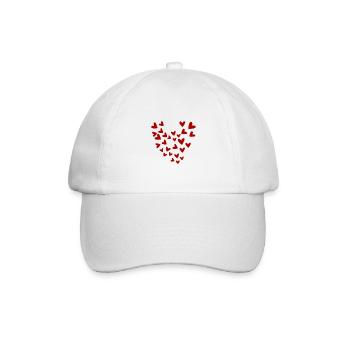 Herz der Herzen - Baseballkappe - Weiß/Weiß - Vorne