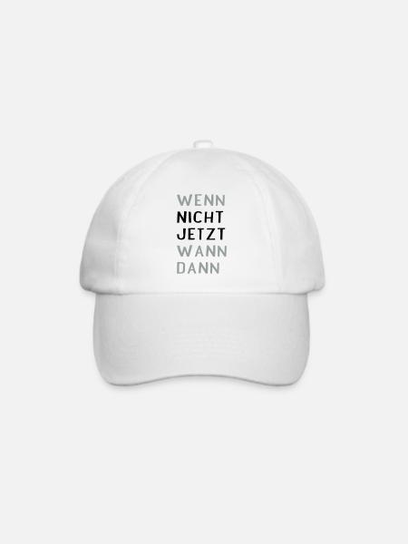 Sprüche - Baseballkappe - Weiß/Weiß