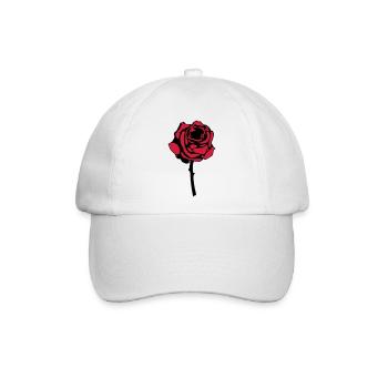 rose - Baseballkappe - Weiß/Weiß - Vorne