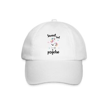 Sweet but psycho - Baseballkappe - Weiß/Weiß - Vorne