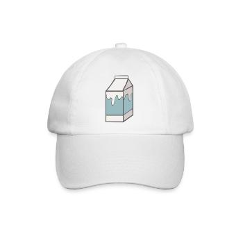 Milch - Baseballkappe - Weiß/Weiß - Vorne