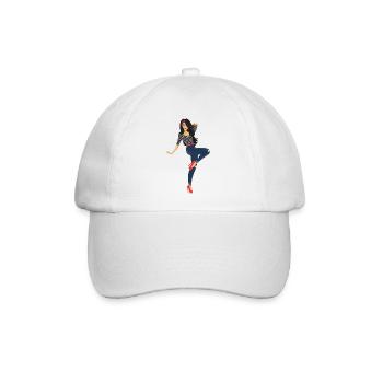 Marie Modell - Baseballkappe - Weiß/Weiß - Vorne