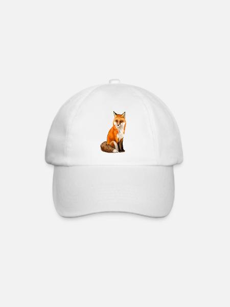 Fuchs - Baseballkappe - Weiß/Weiß