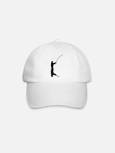 Angler - Baseballkappe - Weiß/Weiß