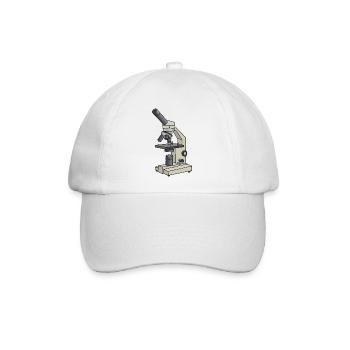 Mikroskop - Baseballkappe - Weiß/Weiß - Vorne