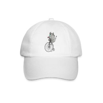 Vintage Fahrrad - Baseballkappe - Weiß/Weiß - Vorne