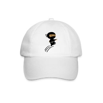 ninja - Baseballkappe - Weiß/Weiß - Vorne