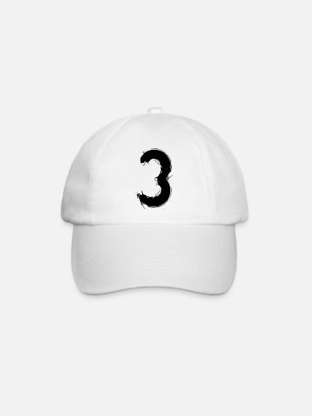 Die Drei - Baseballkappe - Weiß/Weiß