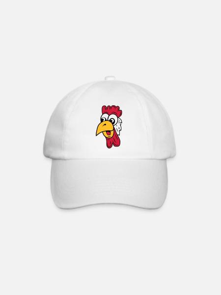 hahn - Baseballkappe - Weiß/Weiß