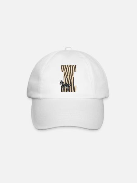 zebra i - Baseballkappe - Weiß/Weiß