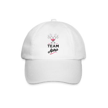 Team Apero Frau - Baseballkappe - Weiß/Weiß - Vorne