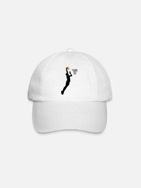 Basketball Player Basketballer Basketball Sport - Baseballkappe - Weiß/Weiß