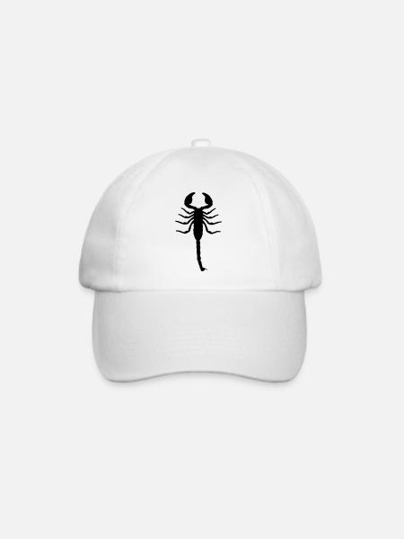 Skorpion - Baseballkappe - Weiß/Weiß