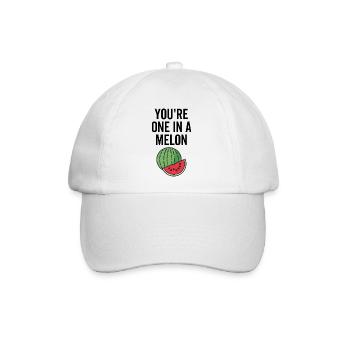 Du bist einer in einer Melone - Baseballkappe - Weiß/Weiß - Vorne