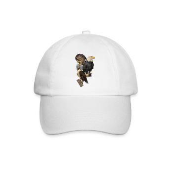 Raubvogel - Baseballkappe - Weiß/Weiß - Vorne
