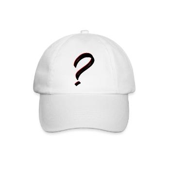 Fragezeichen - Baseballkappe - Weiß/Weiß - Vorne