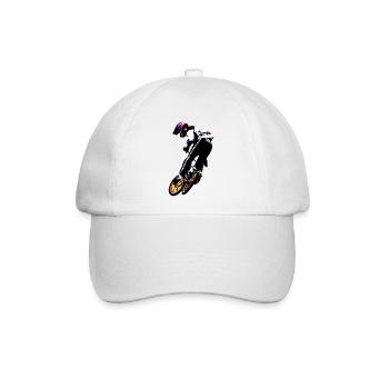 bmx race race racer - Baseballkappe - Weiß/Weiß - Vorne