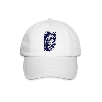 Metall- und Glasränder - Baseballkappe - Weiß/Weiß - Vorne