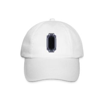 Mysterious Crystal - Schwarz & Weiß - Baseballkappe - Weiß/Weiß - Vorne