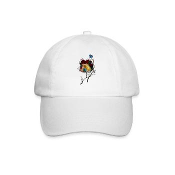 Le Papillon - Baseballkappe - Weiß/Weiß - Vorne
