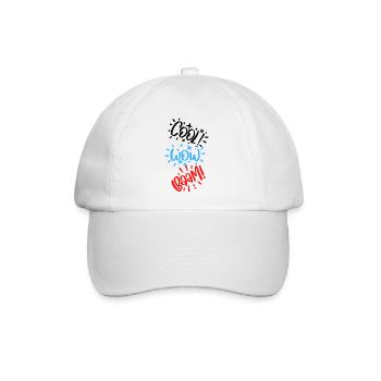 Babysprüche Babykleidung Kinderkleidung - Baseballkappe - Weiß/Weiß - Vorne