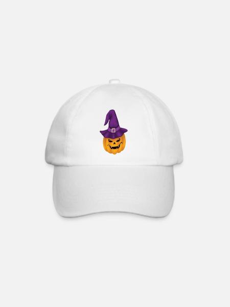 Halloween - Baseballkappe - Weiß/Weiß