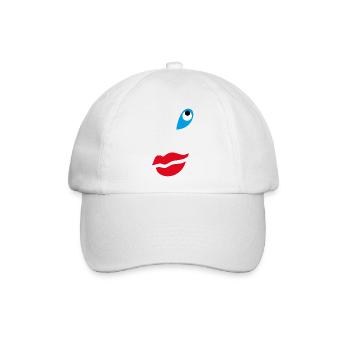 Die verträumte Chica - Baseballkappe - Weiß/Weiß - Vorne