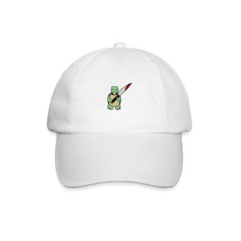 Killer Shildkröte- süß aber tödlich - Baseballkappe - Weiß/Weiß - Vorne