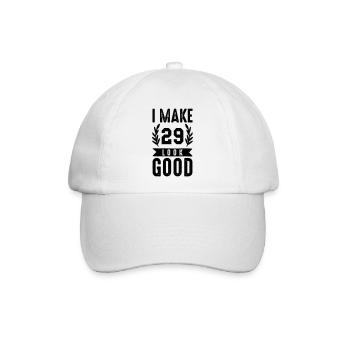 look good 29 - Baseballkappe - Weiß/Weiß - Vorne