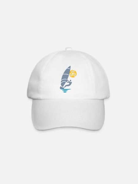Tribal windsurfing - Baseballkappe - Weiß/Weiß