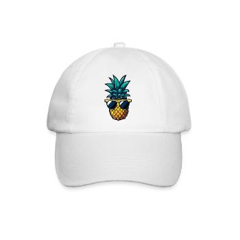 Süßer Affe Engel - Tierisches Fantasie Design - Baseballkappe - Weiß/Weiß - Vorne