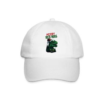 Merry Rex-Mas - Baseballkappe - Weiß/Weiß - Vorne