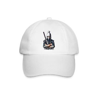 Samurai Krieger - Baseballkappe - Weiß/Weiß - Vorne