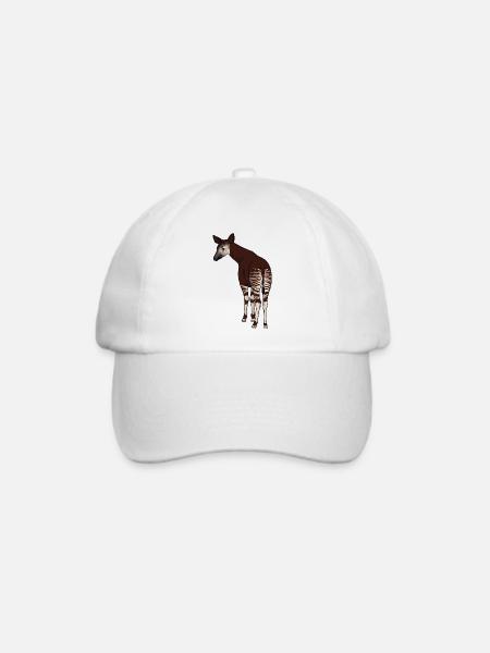 Okapi - Baseballkappe - Weiß/Weiß