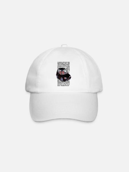 Seicento mit Text für ein leichtes Hemd - Baseballkappe - Weiß/Weiß