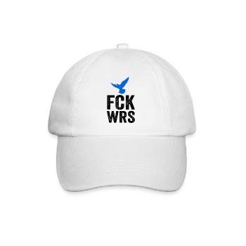FCK WRS - Baseballkappe - Weiß/Weiß - Vorne