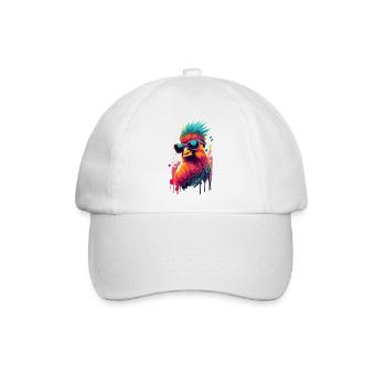 Rotkardinal Kardinal Vogel - Baseballkappe - Weiß/Weiß - Vorne