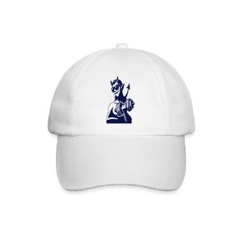 Teufelchen mit Hantel - Baseballkappe - Weiß/Weiß - Vorne