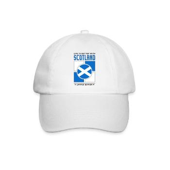Scotland - Baseballkappe - Weiß/Weiß - Vorne