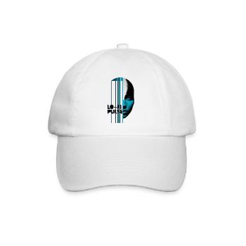 Lo Fi Puls - Baseballkappe - Weiß/Weiß - Vorne